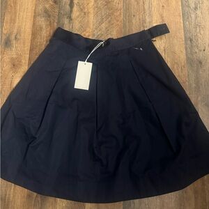 COS Dark Blue A-Line Skirt